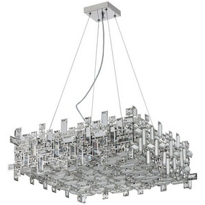 Изображение товара Подвесная люстра с квадратным плафоном хрустальная Stilfort Tetrix 2171/09/10P