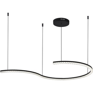 Изображение товара Подвесной светильник ST Luce SL1018 SL1018.403.01 черный/прозрачный LED 1*65W 4000K