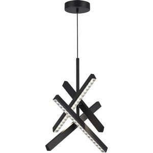 Изображение товара Подвесной светильник ST Luce SL1018 SL1018.413.04 черный/прозрачный LED 4*43W 4000K