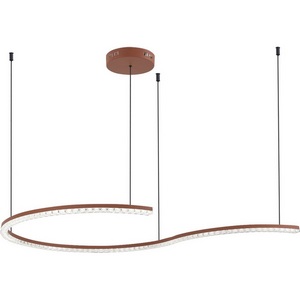 Изображение товара Подвесной светильник ST Luce SL1018 SL1018.603.01 терракотовый/прозрачный LED 1*65W 4000K