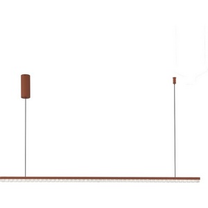 Изображение товара Подвесной линейный светильник ST Luce SL1018 SL1018.613.01 терракотовый/прозрачный LED 1*32W 4000K