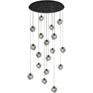 Изображение товара Подвесной светильник ST Luce Portici SL1175.403.18 Черный/Серо-зеленый E14 18*40W