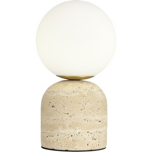 Изображение товара Настольная лампа ST Luce Nebula SL1191.704.01 травертиновый/белый G9 1*5W в форме шара