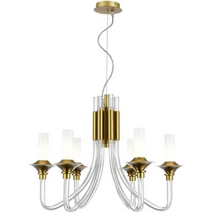 Изображение товара Подвесная люстра ST Luce Vetrano SL1241.203.06 Золотистый/Белый E14 6*40W