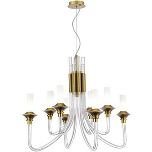 Изображение товара Подвесная люстра ST Luce Vetrano SL1241.203.08 Золотистый/Белый E14 8*40W