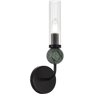 Изображение товара Бра ST Luce Medea SL1244.401.01 черный/прозрачный E14 1*40W