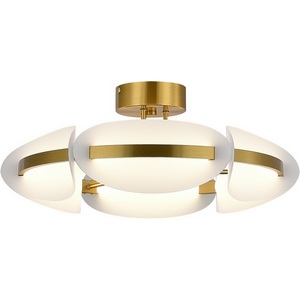 Изображение товара Потолочная люстра ST Luce Etoile SL1304.302.45 латунь/белый LED 1*45W 3000K