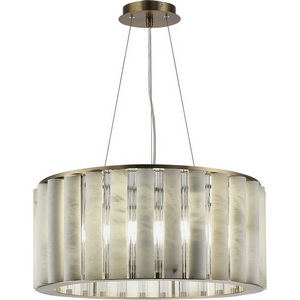 Изображение товара Подвесной светильник ST Luce Delight SL1516.303.08 Бронза, Прозрачный/Белый алебастр E14 8*40W