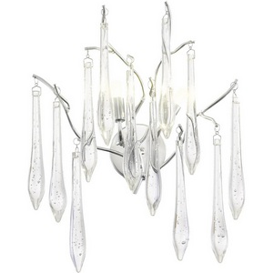 Изображение товара Бра ST Luce Teardrops SL1660.101.02 Хром/Хром, Прозрачный G9 2*5W 4000K с подвесками