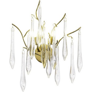 Изображение товара Бра подвесное ST Luce Teardrops SL1660.201.02 Шампань/Шампань, Прозрачный G9 2*5W 4000K с подвесками