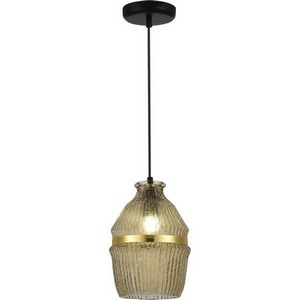 Изображение товара Светильник подвесной ST Luce Cocoon SL1661.403.01 Черный/Янтарный E27 1*40W