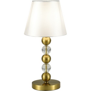 Изображение товара Настольная лампа ST Luce SL2003 SL2003.304.01 латунь/белый E27 1*40W