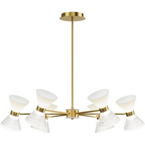 Изображение товара Потолочная люстра на штанге ST Luce SL2004 SL2004.303.12 латунь/прозрачный, белый, латунь G9 LED 12*5W