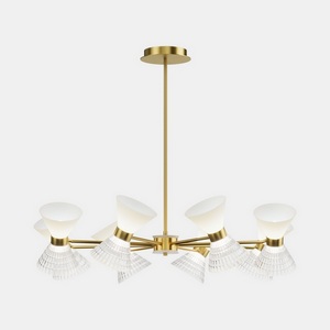 Изображение товара Потолочная люстра на штанге ST Luce SL2004 SL2004.303.16 латунь/прозрачный, белый, латунь G9 LED 16*5W