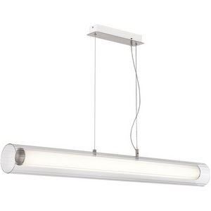 Изображение товара Подвесной светильник светодиодный Никель/Белый Прозрачный LED 1*40W 3000K/4000K ST Luce Enfys SL2010.113.01