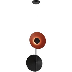 Изображение товара Подвесной светильник ST Luce Sentito SL3003.403.03 Черный/Оранжевый, Черный LED 3*2W 3000K