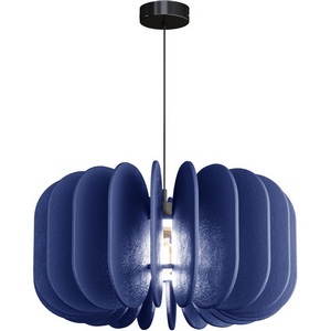 Изображение товара Подвесной светильник ST Luce Sentito SL3004.403.01 Черный/Синий E27 1*60W