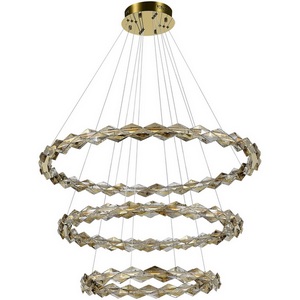 Изображение товара Подвесной светильник ST Luce Diamanta SL6009.203.03 Хром/Прозрачный, Янтарный LED 1*75W 3000K