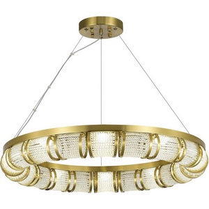 Изображение товара Подвесной светильник с креплением на трос ST Luce Esme SL6011.303.01 Латунь/Прозрачный LED 1*50W