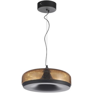 Изображение товара Подвесной светильник ST Luce Ripple SL6014.603.01 Черный/Коричневый, с пузырьками LED 1*42W