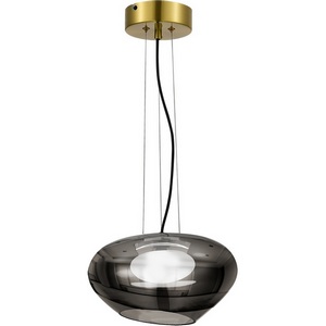 Изображение товара Подвесной светильник ST Luce Foray SL6019.303.01 Латунь/Дымчатый, Белый LED 1*10W