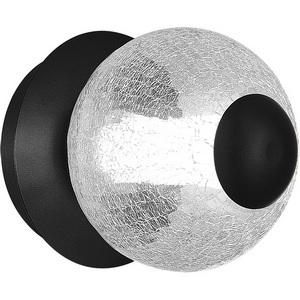 Изображение товара Светильник настенный ST Luce Peek SL6120.401.01 Черный/Прозрачное кракелированное стекло LED 1*8,5W 3000K