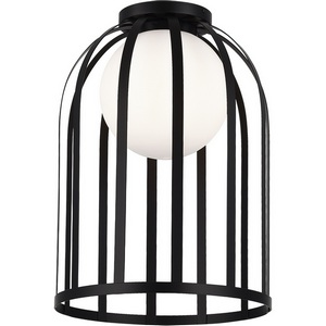 Изображение товара Потолочный светильник ST Luce Nordic SL6129.402.01 Черный/Белый E27 1*60W в форме шара