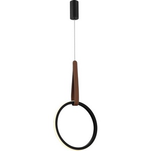 Изображение товара Светильник подвесной ST Luce Shape SL6131.403.12 Черный/Черный, Терракотовый LED 1*12W 4000K кольцо