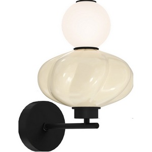 Изображение товара Бра светодиодное ST Luce Florentini SL6134.411.01 черный/желтый, опаловый LED 1*8W 3000K