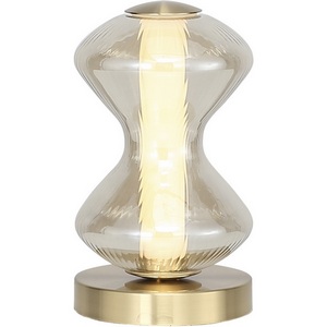 Изображение товара Настольная лампа ST Luce Spine SL6136.204.01 золото/коньячный LED 1*6W 3000K