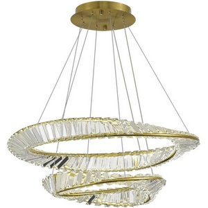 Изображение товара Подвесной светильник ST Luce Ritorto SL6204.301.02 Латунь/Прозрачный LED 1*52W 4000K