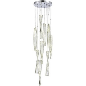 Изображение товара Каскадный подвесной светильник ST Luce Elica SL6205.103.09 Хром/Прозрачный LED 1*99W 3000K