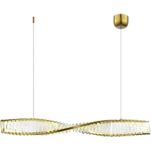 Изображение товара Подвесной светильник ST Luce Elica SL6205.313.01 Латунь/Прозрачный LED 1*21W 3000K