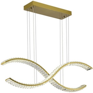 Изображение товара Подвесной светильник ST Luce Aceno SL6206.303.44 Латунь/Прозрачный LED 1*44W 3000K