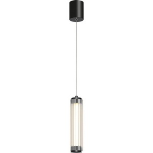 Изображение товара Подвесной светильник ST Luce Bamboo SL6224.403.01 Черный/Прозрачный LED 1*8W 4000K