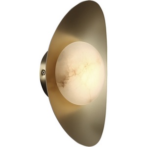 Изображение товара Светильник настенный ST Luce Pearl SL6229.211.01 Золотистый/Алебастр LED 1*7W 3000K