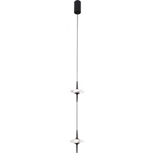 Изображение товара Светильник подвесной ST Luce Zenith SL6231.403.02 Черный/Прозрачный LED 2*5W 4000K