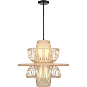 Изображение товара Подвесной светильник ST Luce Alma SL6241.513.01 Древесный/Белый E27 1*40W