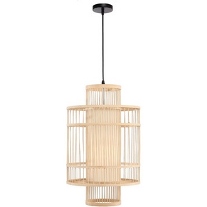 Изображение товара Подвесной светильник ST Luce Alma SL6241.523.01 Древесный/Белый E27 1*40W