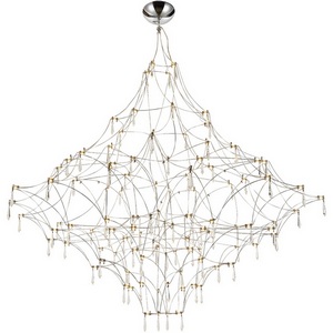 Изображение товара Подвесная люстра светодиодная ST Luce Gravetta SL6601.103.114 Хром/Прозрачный LED 114*0,5W 3000K