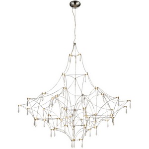 Изображение товара Подвесная люстра светодиодная ST Luce Gravetta SL6601.113.114 Хром/Прозрачный LED 114*0,5W 3000K