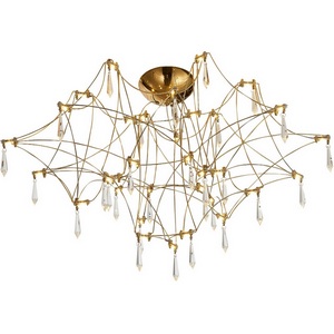 Изображение товара Потолочная люстра светодиодная ST Luce Gravetta SL6601.202.78 Золотистый/Прозрачный LED 78*0,35W 3000K