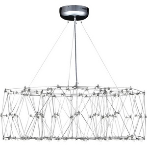 Изображение товара Подвесная люстра светодиодная ST Luce Gravetta SL6602.103.72 Хром/Прозрачный LED 1*72W 4000K