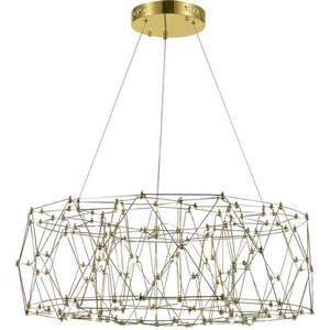 Изображение товара Подвесная люстра светодиодная ST Luce Gravetta SL6602.203.48 Золотистый/Прозрачный LED 1*48W 4000K