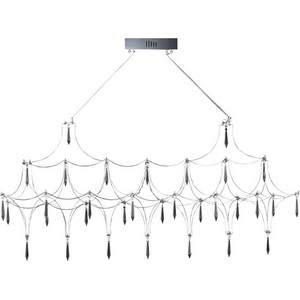 Изображение товара Подвесная люстра светодиодная ST Luce Gravetta SL6603.103.17 Хром/Прозрачный LED 1*17W 4000K