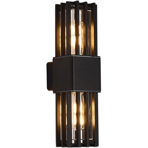 Изображение товара Настенный уличный светильник ST Luce Irum SL9018.401.02 черный/черный E27 2*15W