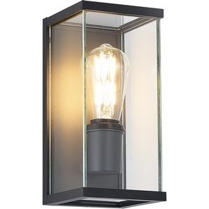 Изображение товара Настенный светильник уличный IP54 ST Luce Gross SL9019.701.01 темно-серый/прозрачный E27 1*15W
