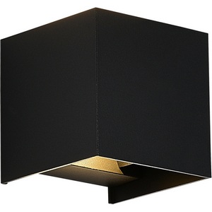Изображение товара Настенный уличный светильник IP65 ST Luce Brik SL9513.401.01 черный/черный LED 1*10W форма куба