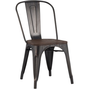 Изображение товара Стул TOLIX WOOD черный патина золото