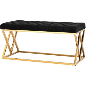 Изображение товара Банкетка ИНСИГНИЯ черная велюр